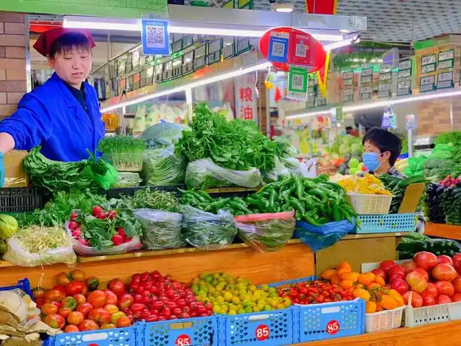 菜市场繁荣商场买菜日常喜欢逛市场