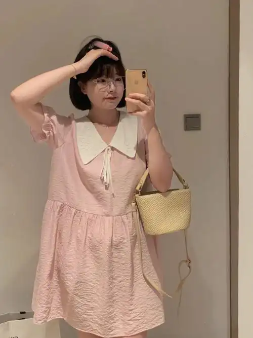 微胖穿搭170cm130斤夏日吸晴出街穿搭