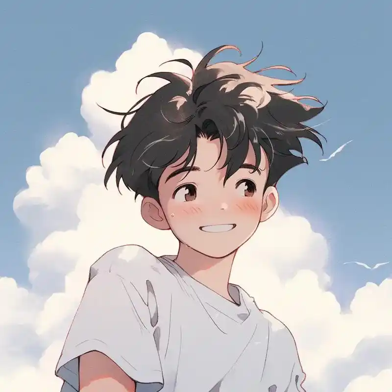 爱笑的男孩.#男生头像 #优质头像 #动漫头像 #值得你长期 - 抖音