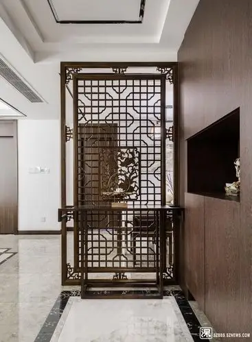 125平米新中式两居室,好漂亮的屏风,一进门就被美到了! - 家居装修 -