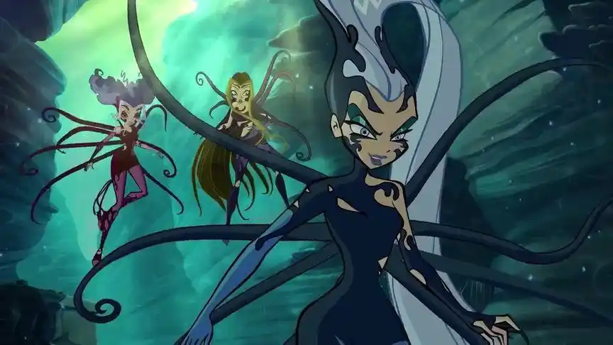 魔法俏佳人:三妖后唤醒深海怪兽,用来对付蕾儿和黛芬妮