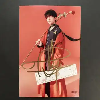 易烊千玺签名照笔保真tfboys定妆照易烊千玺周边写真后援礼物*银若奇