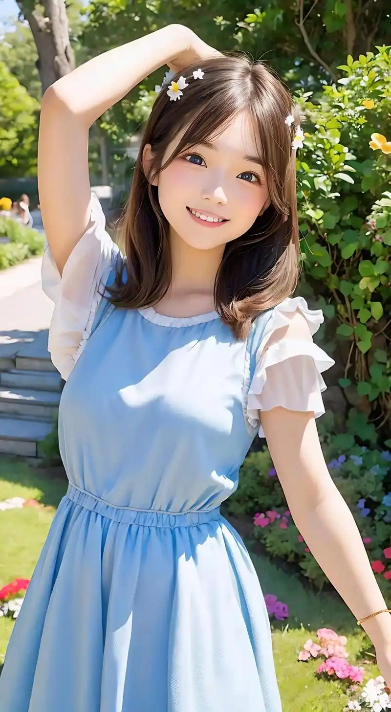 美图分享,邻家女孩,青春美少女.#治愈系笑容 #ai绘画 # - 抖音