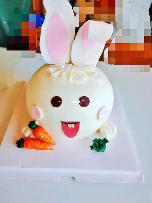 小兔子半翻糖蛋糕