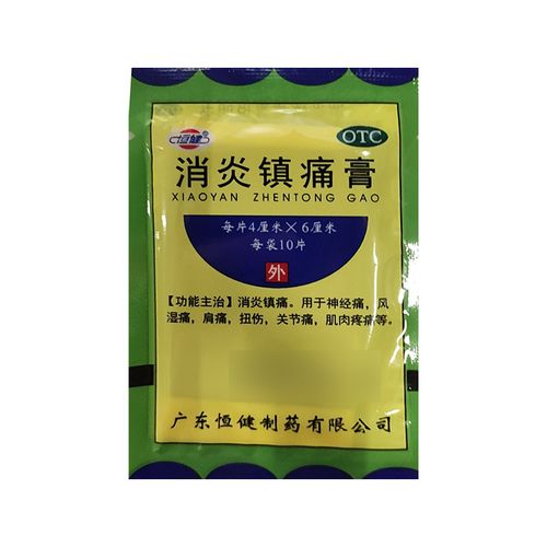 恒健 消炎镇痛膏 10片/袋