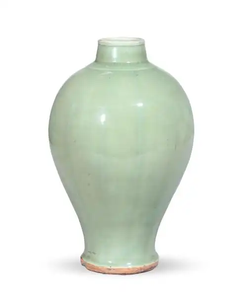 【明永乐 处州龙泉官窑梅瓶】拍卖品_图片_价格_鉴赏_明代单色釉瓷器