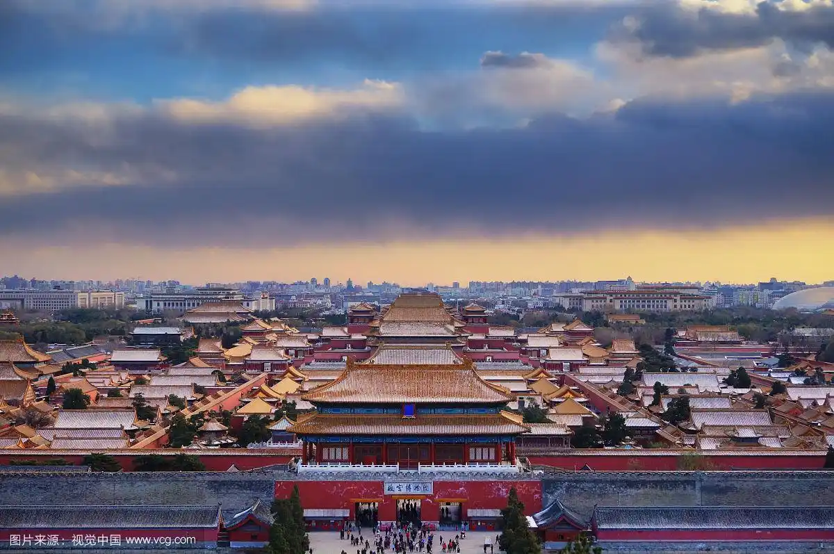 俯瞰故宫博物院