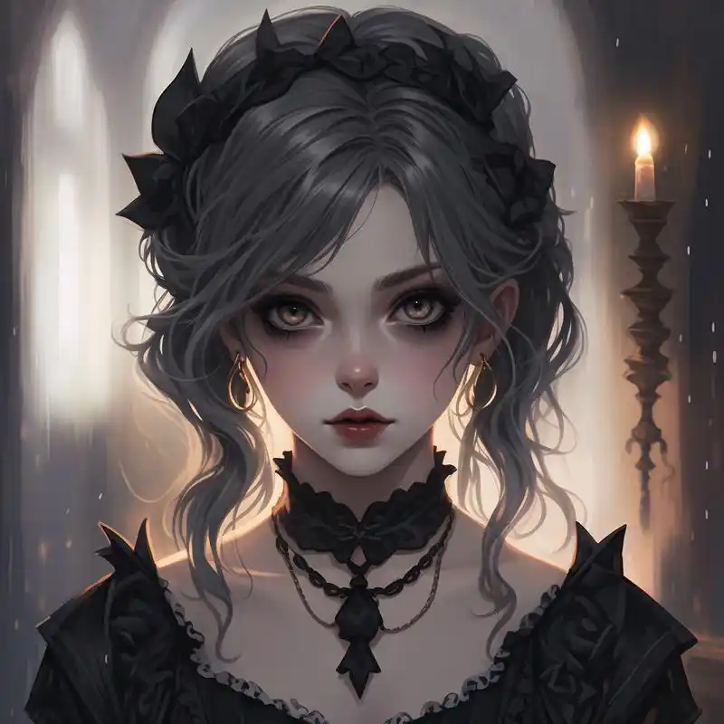 94黑暗系冷血哥特风头像09 探索黑暗与神秘的交融,在这些冷血哥特