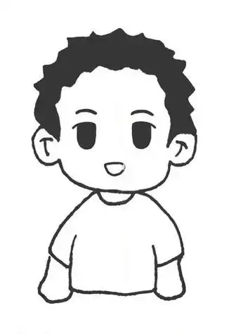 寸头小子可爱简笔画人物教程简笔画寸头教程临摹儿童简笔画