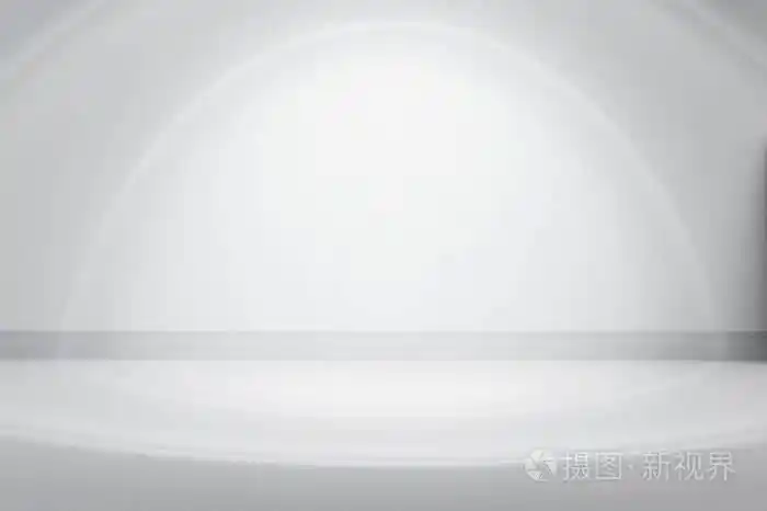 背景3d 渲染插图.在中心照明的白色墙壁模板