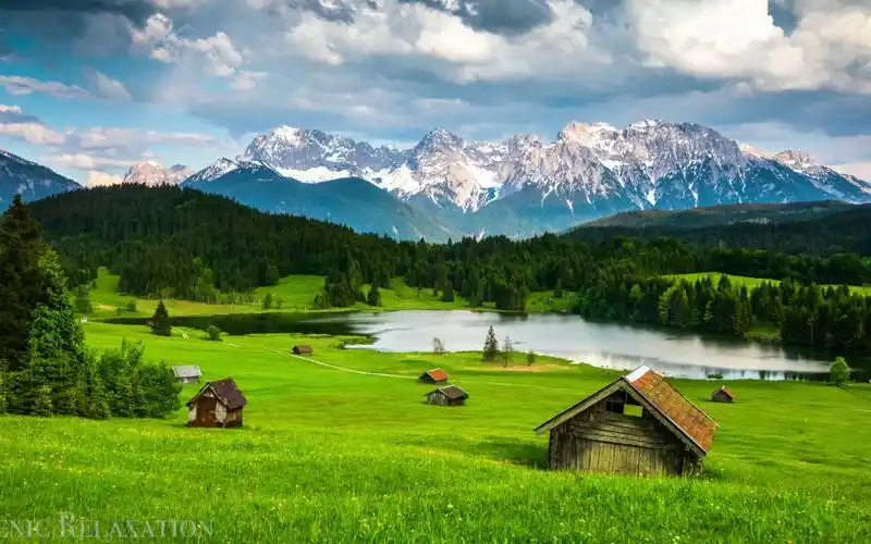 阿尔卑斯山4k视频-领略大自然的风景与令人陶醉的音乐|享受极致的奢华