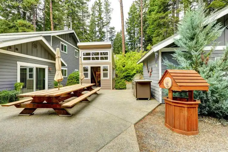 宽敞的庭院面积