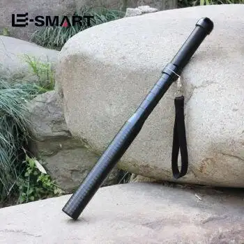 可充电安保手电筒led棒球棒强光手电筒防狼防身防暴巡逻保安手电2022