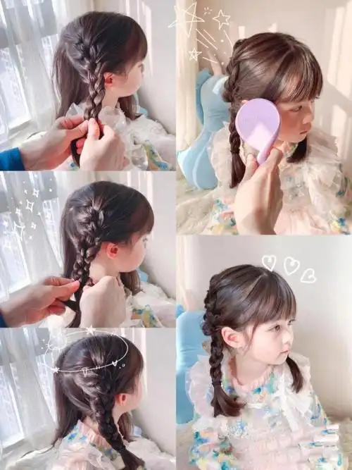 小女孩发型绑扎方法简单又好看100种小女孩扎头发图