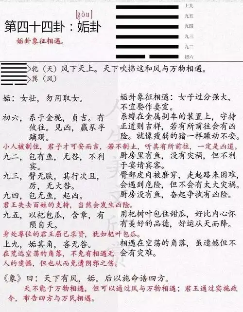 《易经》姤卦(44)
