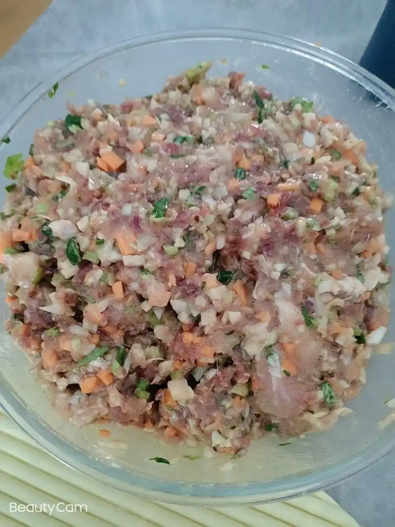 纯手工牛肉馅饺子,一场秋雨一场寒,亲们记添加衣服哦! - 抖音