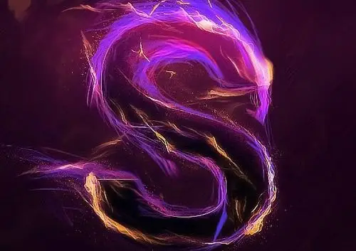 利用pscs6画笔及变形工具制作漂亮的紫色火焰字