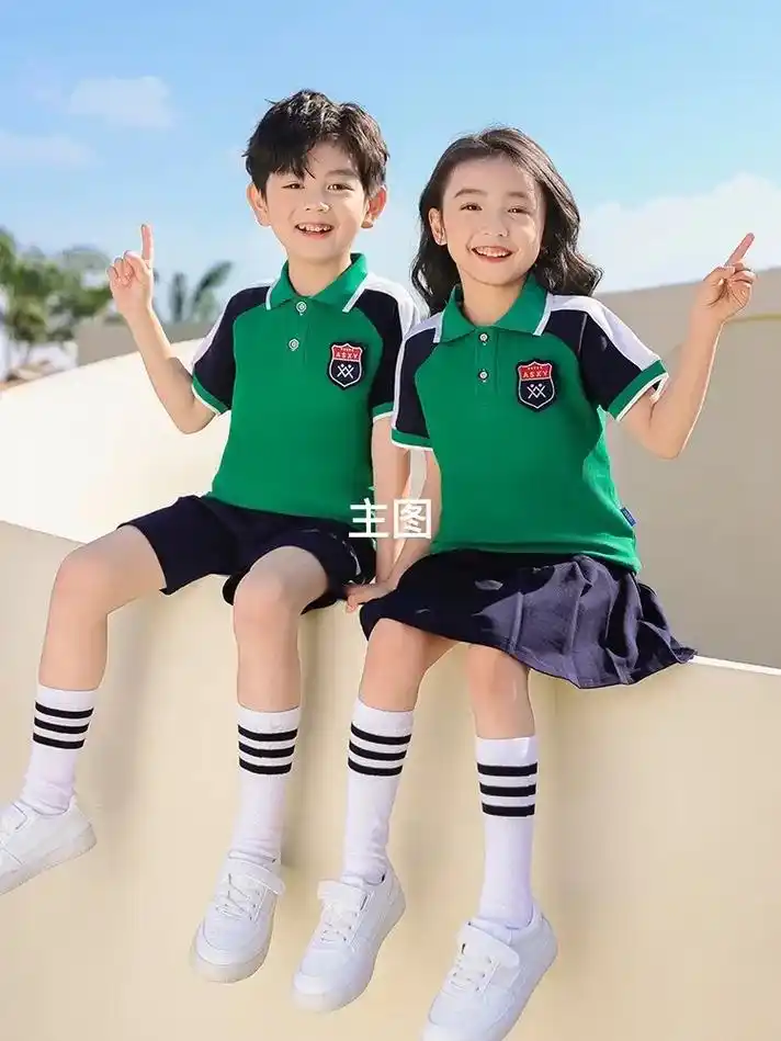 幼儿园园服夏款毕业季班服定制小学生校服夏款运动服毕业照演出服