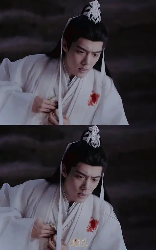 肖战##肖战玉骨遥##肖战时影#这个白发带……很妙