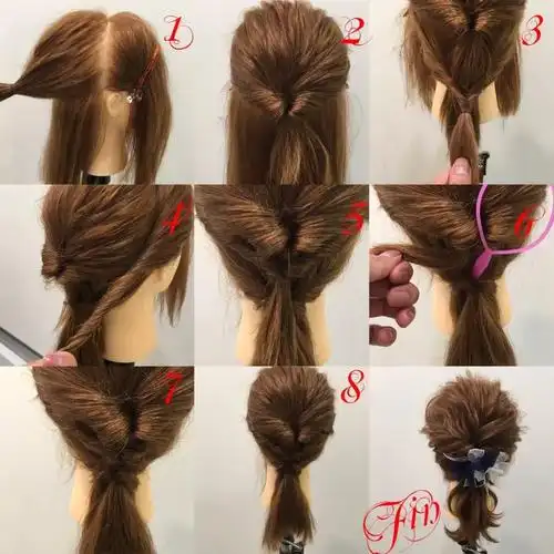 十款简单易学的美貌扎发盘发教程,小仙女必收