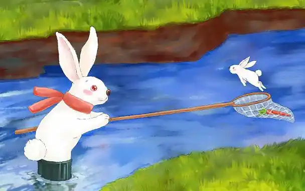 逃家小兔兔妈妈兔宝宝绘本插画儿童童话故事