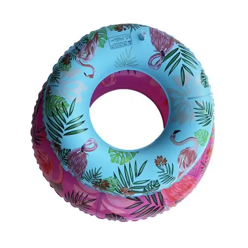 沙滩网红透明充气羽毛游泳圈 加厚亮片泳圈 救生圈新款现货