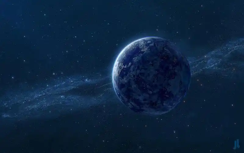 蓝色地球,银河系,星星,数字宇宙