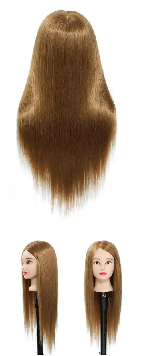 假发头模真人发公仔头美发模特头假人头模型练习卷发编发盘发造型