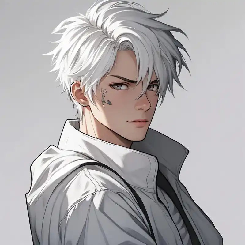 96白发动漫男神头像99 探索二次元的世界,发现这些超酷的白发动漫