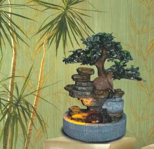 假山流水水景小型流水室内山水景观桌上流水山水摆设加湿宁神静心