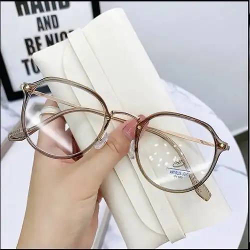 辣绿色近视眼镜女韩系超轻大框素颜显瘦小红