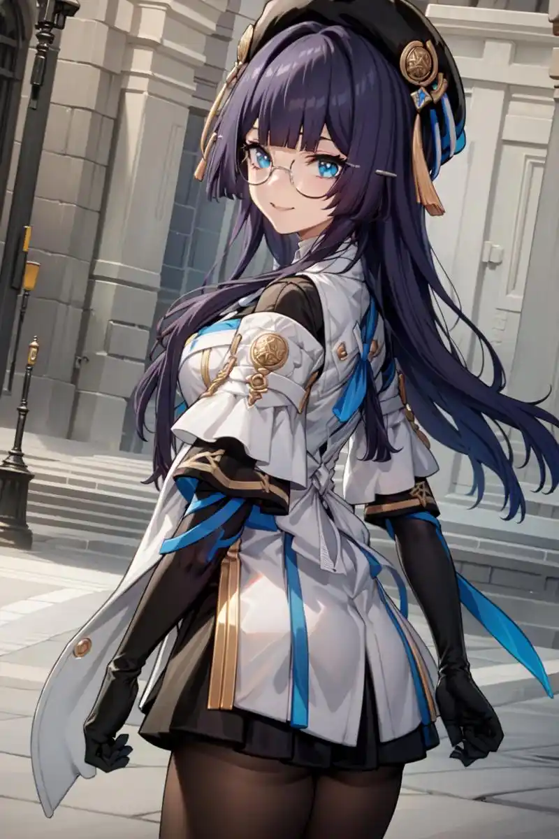 戴眼镜的可爱女孩子 #二次元美图