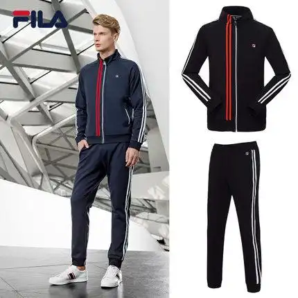 fila斐乐男运动服2017春夏新款男士休闲套装运动套装男25711713n