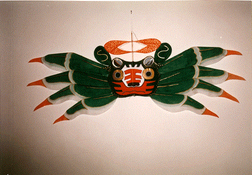 八十年代制作的螃蟹多软翅风筝