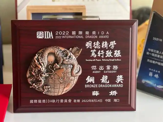 67  #荣誉时刻周一一大早就收到了全球华人ida国际龙奖的奖杯96