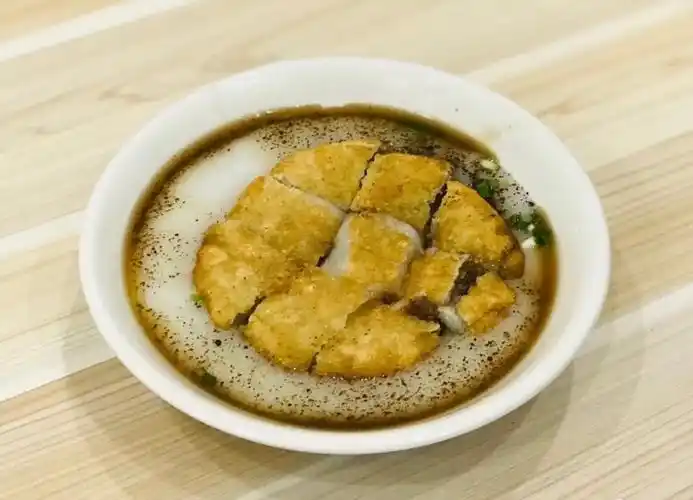 贵州安顺油炸粑稀饭