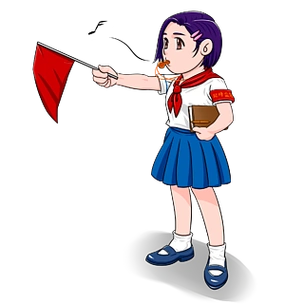 可爱卡通小学生形象校园素材