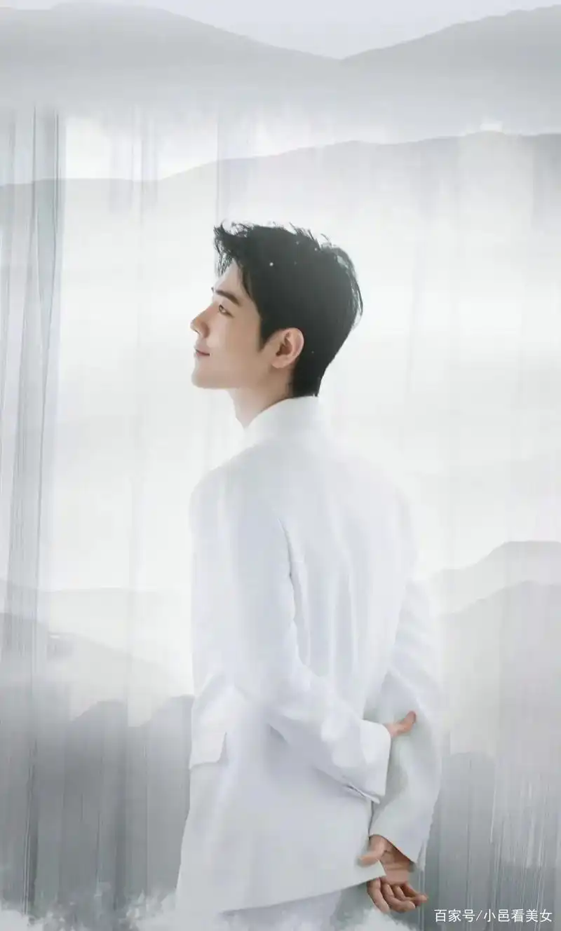 e: 图片1110肖战白色中山服造型