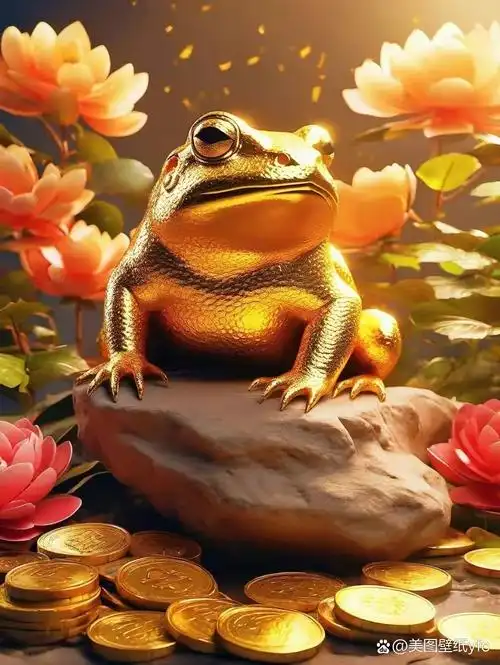 漂亮的金蟾壁纸