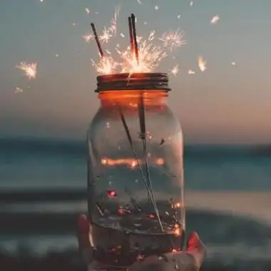 唯美烟花头像图片大全 高清好看烟火里的尘埃头像