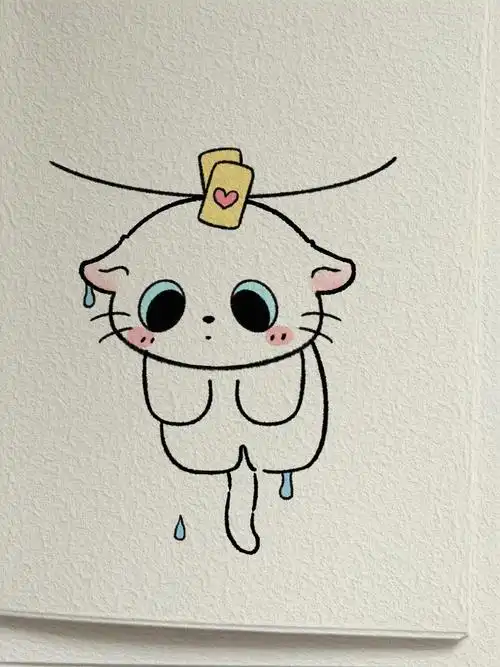 这个简笔画也太简单了吧 超可爱简笔画 临摹作品