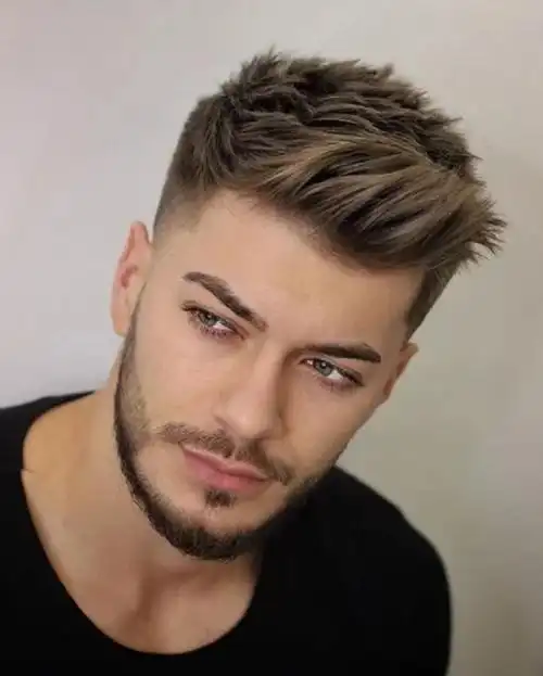 假发男 跨境货源男士假发短发化纤头套synthetic wig欧美假发男士