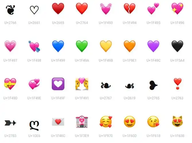 总结:桃心图案符号非常漂亮,这些符号可以用于网名昵称里面,当然了并