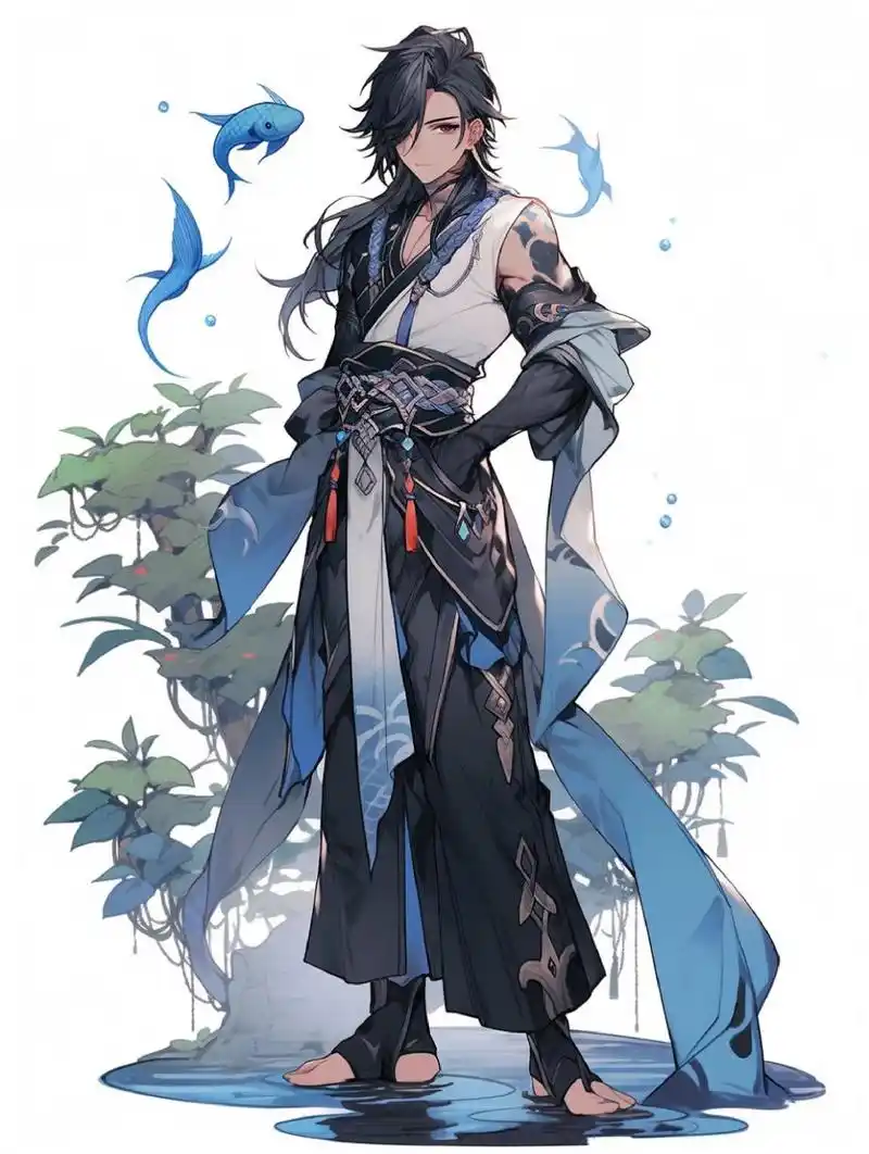 古风男主全身形象