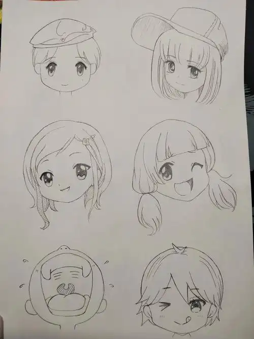 零基础漫画卡通头像q版表情每日一画