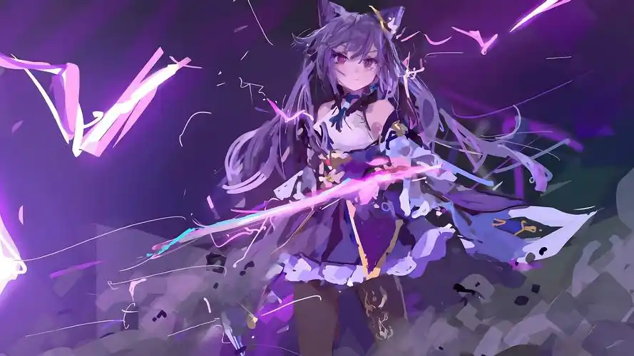 原神·电脑壁纸4k高清无水印 - 雷神拔剑壁纸 - 实验室设备网