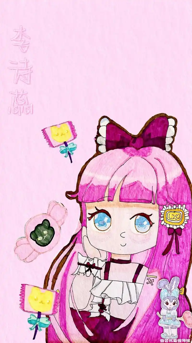 我们动漫班宝贝笔下的手机壁纸画喜欢吗