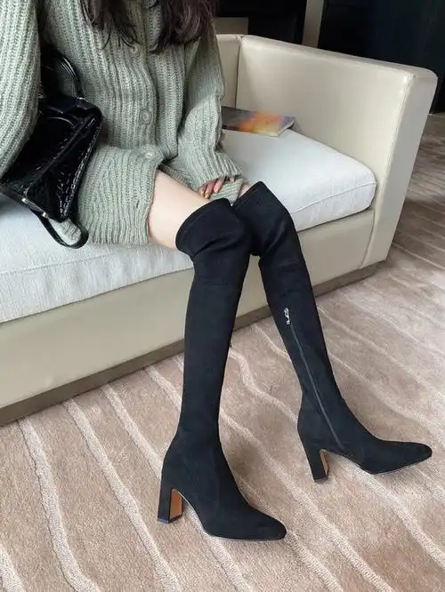 值得拥有的高跟过膝靴#鞋控的日常  #过膝靴  #显瘦长靴  #每日穿搭