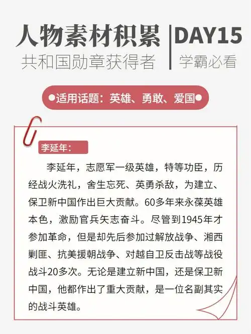 人物素材共和国勋章获得者