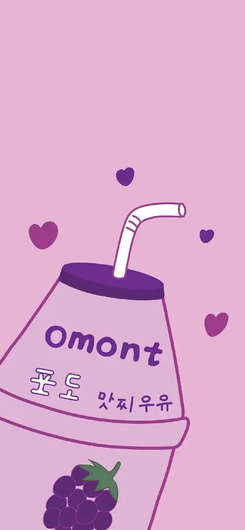 紫色锁屏 _ 壁纸/锁屏/全面屏/背景/可爱/粉嫩/日系甜美[图片专辑]